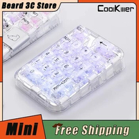 Coolkiller Transparent Keyboard Three Mode Chargeable RGB Hot Swap Custom Programming Mini Keyboard Gasket Ergonomics Mac Gift