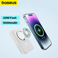 Baseus 20W 5000mAh Magnetic Power Bank Wireless External Battery magsafe Powerbank For iphone 15 14 13 12 mini pro plus