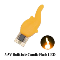 3v Led Cob Flash Candles Edison Filament Warm White Led Diode Decoration Light Bulb Accessories Diy Retro Candle Light Bulb