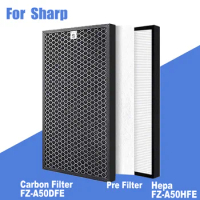 FZ-A50HFE FZ-A50DFE Replacement Air Purifier HEPA Carbon Filter for Sharp KC-A50