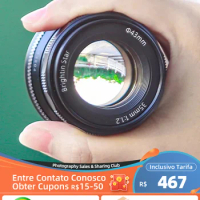 Brightin Star 35mm f1.2 grande angular APS-C foco manual lente de câmera sem espelho para sony e canon m nikon z fujifilm x m4/3