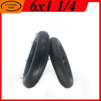 6x1 1/4 Tire 6 Inch Inner Tube Outer Tyre for Inflation Wheel Wheelchair Pneumatic Gas Mini Electric Scooter 6*1.25