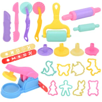 Dough Tools Set for Kids Various Plasticine Molds Cutter Rollers &amp; Play Accessories for Air Dry Clay &amp; Dough Boys Girls DIY Toys