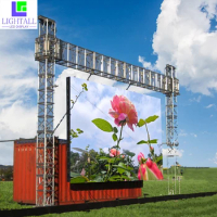 LED Screen P3.91 18sqm Outdoor 9x2m 6x3m pcs 500x1000mm 36 Panels 20pcs spare module Cabinet RGB led Panel For Video Wall Rental