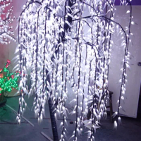 LED Willow Tree Light 1152pcs LEDs 2m/6.6FT white Color Rainproof Indoor or Outdoor Use fairy garden Christmas Decoration