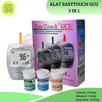 Easy Touch GCU / Easytouch Alat cek gula darah, kolesterol, asam urat / Alat Easy GCU