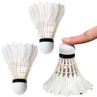 Badminton Shuttlecocks Feather 3pcs Feather Training Ball Shuttlecock Badminton Training Equipments High Speed Duck Feather