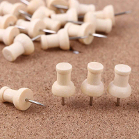 Cute Wooden Push Pin Thumb Tack for Cork Board, Bulletin board / Pin Tekan Kayu Comel untuk Papan Ga