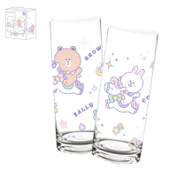 LINE FRIENDS - 2P玻璃杯套裝 