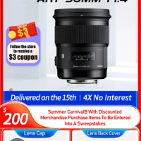 Sigma 50mm F1.4 DG HSM Art Full Frame Large Aperture Fixed Focus Lens Portrait Photography For Sony A7 Canon Nikon 50 1.4 (Used)