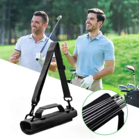 Mini Nylon Golf Club Carrier Bag Carry Driving Range Travel Bag Golf Training Organizer Case With Adjustable Shoulder Straps