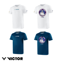 【VICTOR 勝利體育】2025年亞洲羽毛球錦標賽系列商品 紀念T恤(T-BAC2501/T-BAC2502 A/M 白/摩納哥藍)