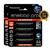 【Panasonic 國際牌】eneloop pro 鎳氫充電電池-3號4入+4號4入