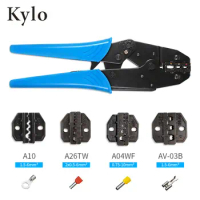 LY-03C Hand Crimping Tool Set&amp;Box, includes 4 replaceable crimping dies and Crimping pliers