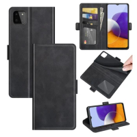 Leather Wallet Flip Cover for Samsung A22 5G, Vintage Magnet Phone Case for Galaxy A22 5G