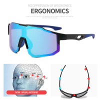 Photochromic Sports Glasses Men's and Women's Polarized Bike Eyewear Mountain MTB Cycling Polarized Sunglasses Bicycle Road Gogg
