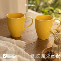 Sango Mug Pop Isi 2 | Set Gelas Cangkir Kopi Souvenir Mewah Classic Elegan Premium Estetik SNI Yello