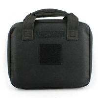 Tactical Portable Pistol Bag Gun Case Carrier Gun Bag Nylon Padded Airsoft Pistol Carry Bag Handgun Holster Pouch for Hunting