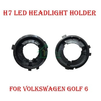 2PCS H7 LED Headlight Conversion Kit Bulb Holder Adapter Base Retainer Socket For Volkswagen VW Golf 6 Touran Sharan Scirocco