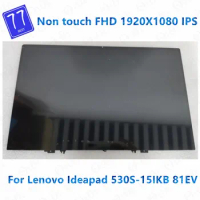 Original 15.6'' Full FHD IPS LCD Display Screen with front Glass Assembly 5D10R06098 For Lenovo ideapad 530S-15IKB 530S-15 81EV