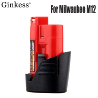 For Milwaukee Li-ion Battery m12 M12 M12TI M12B4 M12B2 M12B6 48-11-2412 48-11-2440 4932430064 12V 4.0Ah Screwdriver Battery Set