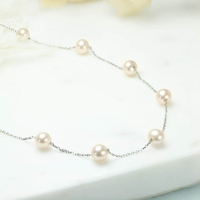 【鑽石屋】粉色珍珠項鍊 天然彩珠 粉色珍珠（另有手環）