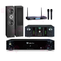 【金嗓】CPX-900 K1A+DB-7AN+TR-5600+Monitor supreme 802(4TB點歌機+擴大機+無線麥克風+落地式喇叭)