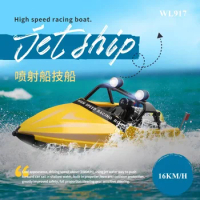 High-speed Turbo Jet Rc Boat - Remote Controlled Racing Toy With Powerful Motor, Perfect For Outdoor Water Adventures