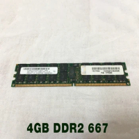 1 pcs For IBM RAM P6 P520 P550 P5 4523 77P6500 PC2-5300P RDIMM ECC Server Memory High Quality Fast Ship 4GB DDR2 667