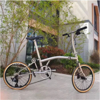 Titanium Disc Brake for Super Light Bicycle Parts, Titanium Alloy, Trifold Folding Bike, 20 Inch, 11 Speed