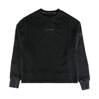 CANADA GOOSE Muskoka字母LOGO橡膠標設計純棉圓領落肩長袖T恤(女款/黑)