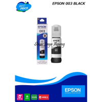 TINTA EPSON 003 BLACK/HITAM ORIGINAL FOR 003 L1110 L3110 L3116 - Hitam Yellow Printer Toner