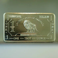1 Oz German Silver Lion Bar A157L