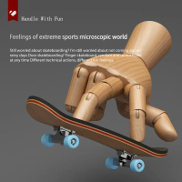 Ngón tay ván trượt bằng gỗ Fingerboard đồ địa điểm chuyên nghiệp Stent ngón tay Skate Set