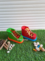Mainan Edukatif Kayu Anak TK PAUD - Sepatu Mainan - Toys
