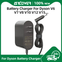 SKOWER Adapter Power Supply For Dyson V6 V7 V8 V10 V11 V12 V15 Vacuum Cleaner Replacement Battery Charger