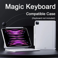 Magnetic Case with Pencil Holder for iPad 10.9 Air 4 5th Pro 11 Gen 12.9 Compatible with Magic Keyboard(Keyboard Not Included)