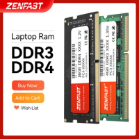 ZENFAST DDR3 ram DDR4 8GB 4GB 16GB laptop Ram 1333 1600 2400 2666 2133 DDR3L 204pin 1.2v 1.35v 1.5v Sodimm Notebook memory