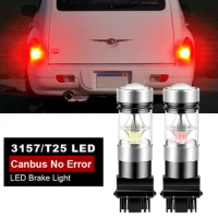 2pcs For Chrysler Pacifica 2004-2008,Voyager 2000-2003 Neon Aspen Canbus No Errors LED Brake Light Blub Lamp 3157 3057 P27/7W