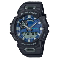 【CASIO 卡西歐】G-SHOCK 智慧藍芽 計步 跑者訓練運動雙顯錶-黑色(GBA-900CB-1A 防水200米)