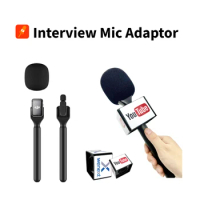 Interview mic adapter Microphone handheld adopter Mic Handle Adoptor cold shoe clip mini clip for DJI MIC 2/Boya Link/MOMA Lark