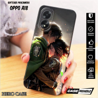 Case For OPPO A18 - casing OPPO A18 Anime Aot - Case Custom - Case Pro Camera - Softcase - Kesing - 