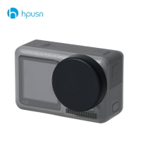 hpusn適用于dji大疆靈眸OSMO ACTION運動相機鏡頭硅膠保護套鏡頭蓋防塵配件