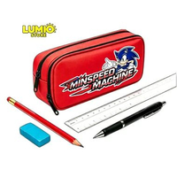Kotak Pensil Sekolah Motif Gambar Sonic II Case Pensil Ringan Tebal Muat Banyak Perlengkapan Sekolah