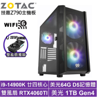 技嘉Z790平台[帝國軍師II]i9-14900K/RTX 4060TI/64G/1TB_SSD