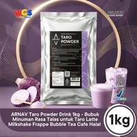 ARNAV Taro Powder 1kg - Bubuk Minuman Taro Talas untuk Taro Milk Latte Milkshake Frappe Boba Minuman
