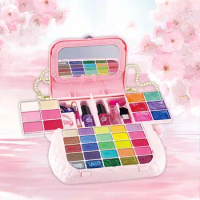 Pretend Makeup Kits Vanity Set Girls Toy Washable Makeup Girls Toys for Toddlers Children Age 3 4 5+ Girls Birthday Toys Gift