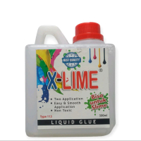 Lem Cair X-Lime untuk slime 500ml warna bening Squishy