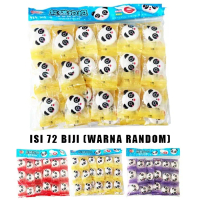 Marshmallow Panda Isian Selai Strawberry - 1 Pack 72 Biji Warna Random