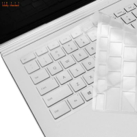 Clear TPU Keyboard Cover Skin Protector Compatible For Microsoft Surface Laptop (2017 Released) &amp; Surface Book Surface Book 2